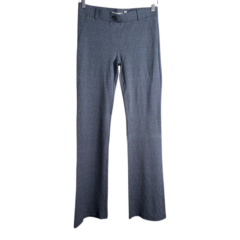 Betabrand Womens Size Small/Long Straight Leg Career Dress Yoga Pants Blue Teal